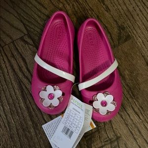 Crocs Lina charm flat size 11 nwt
